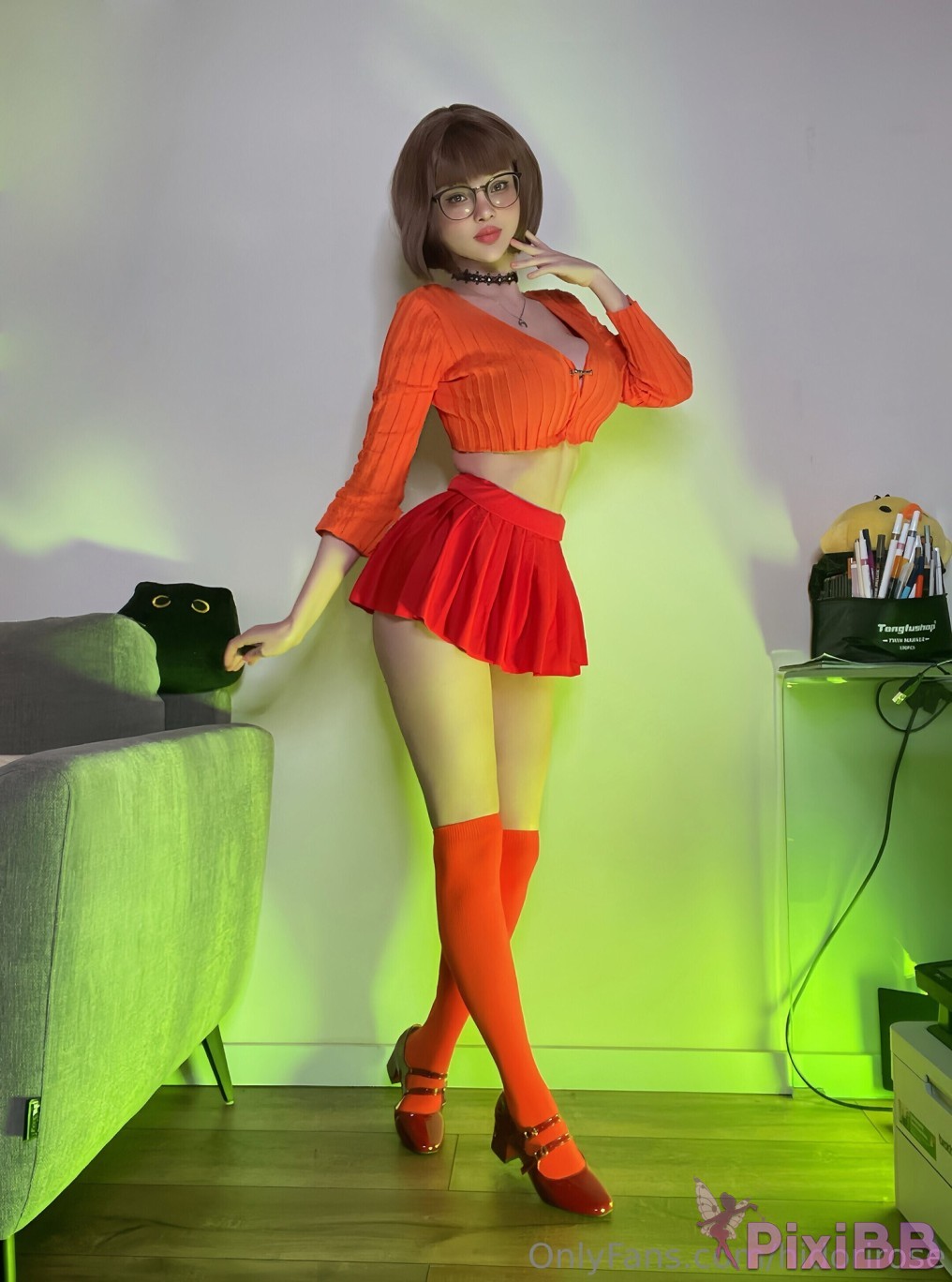 Hidori Rose Velma Dinkley Scooby Doo Sexy Cosplay PixiBB.COM 003