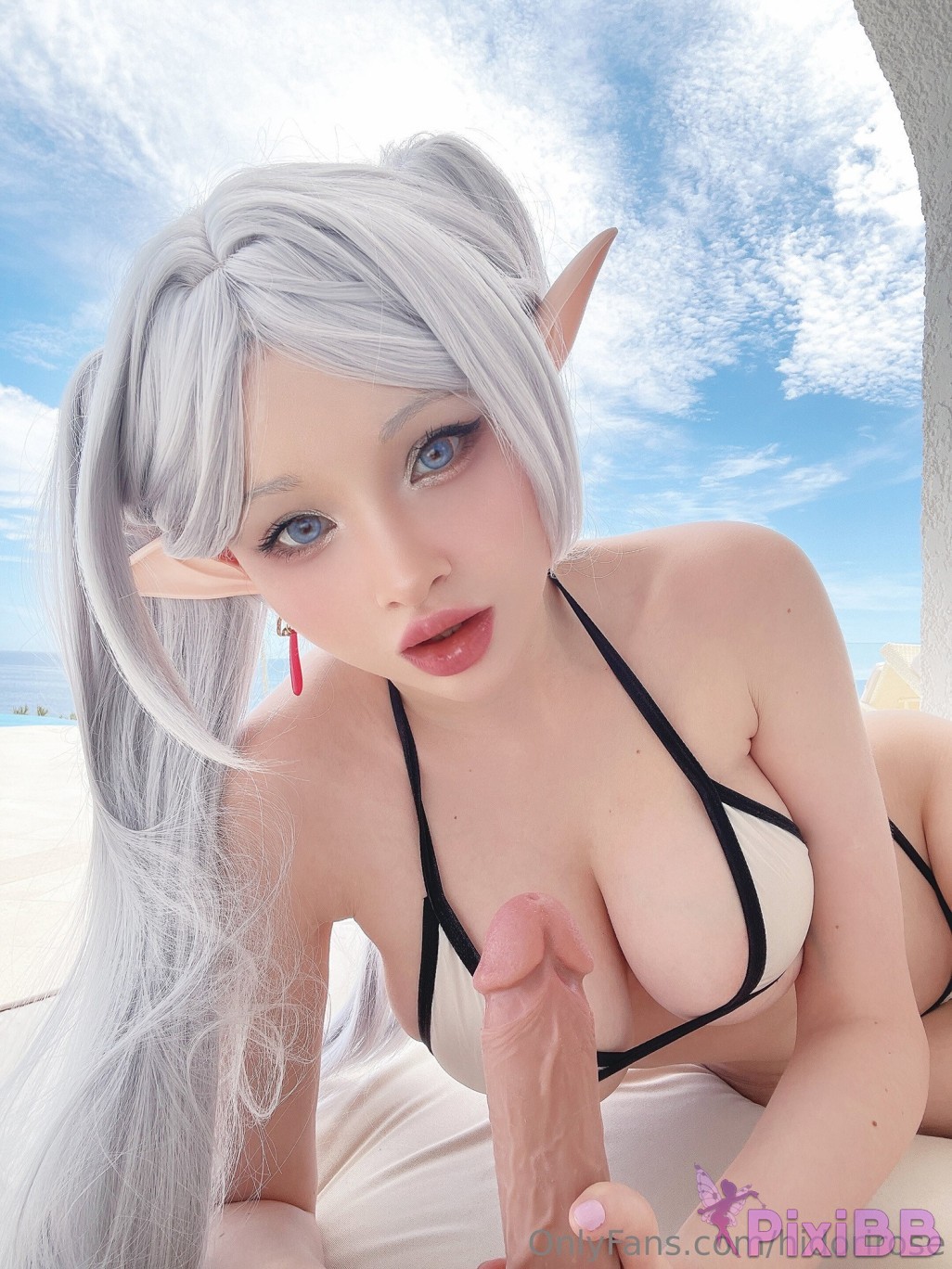 Hidori Rose Frieren Sousou no Frieren Sexy Cosplay PixiBB.COM 016