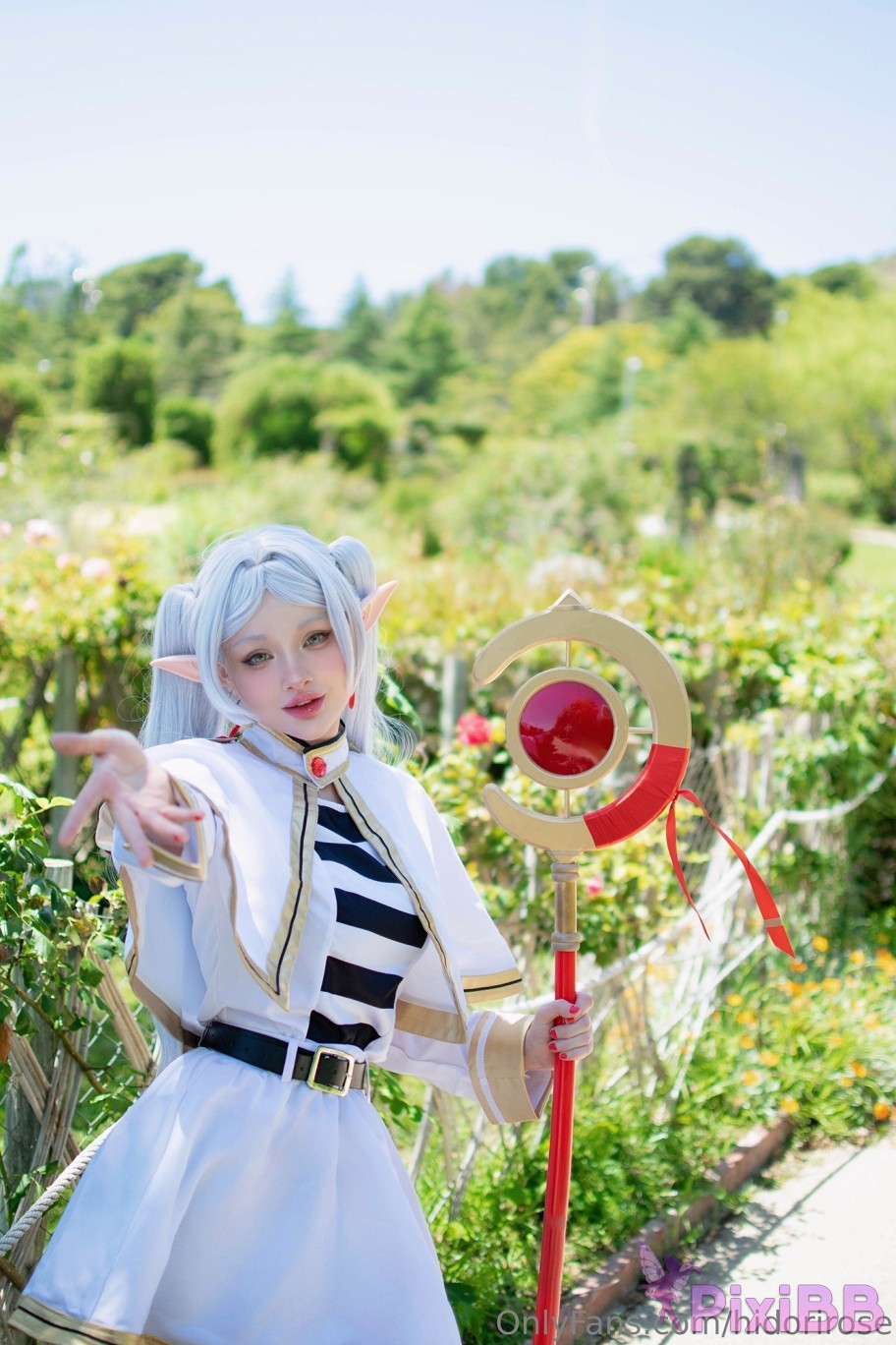 Hidori Rose Frieren Sousou no Frieren Sexy Cosplay PixiBB.COM 025