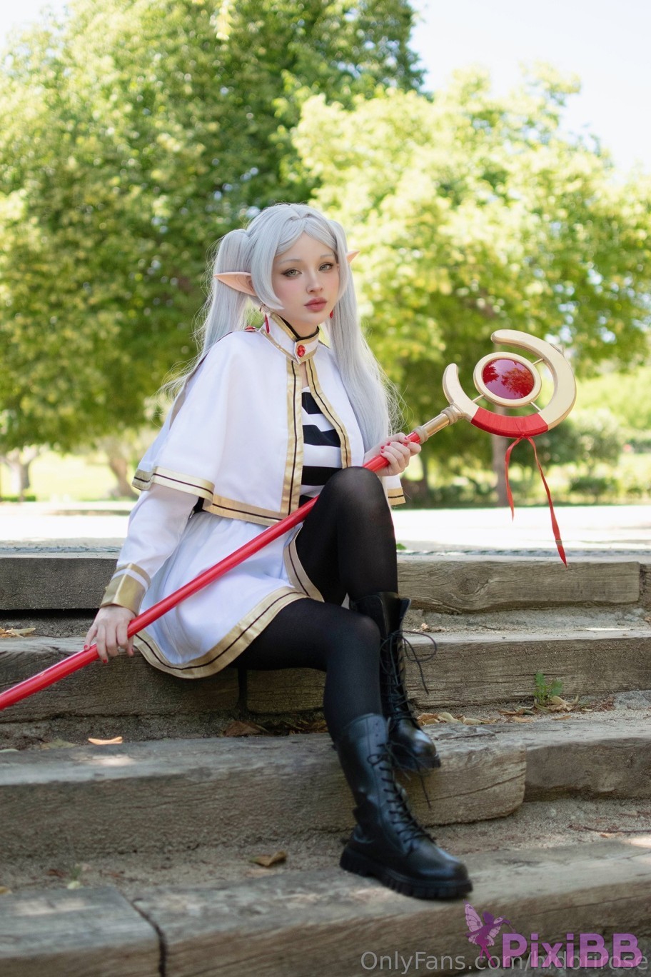 Hidori Rose Frieren Sousou no Frieren Sexy Cosplay PixiBB.COM 030