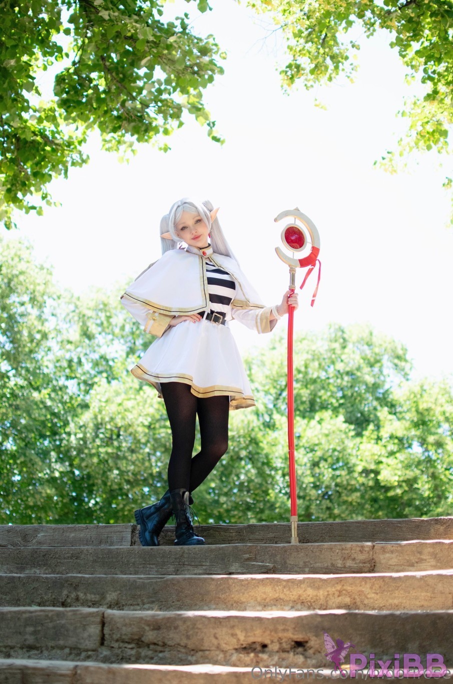 Hidori Rose Frieren Sousou no Frieren Sexy Cosplay PixiBB.COM 035