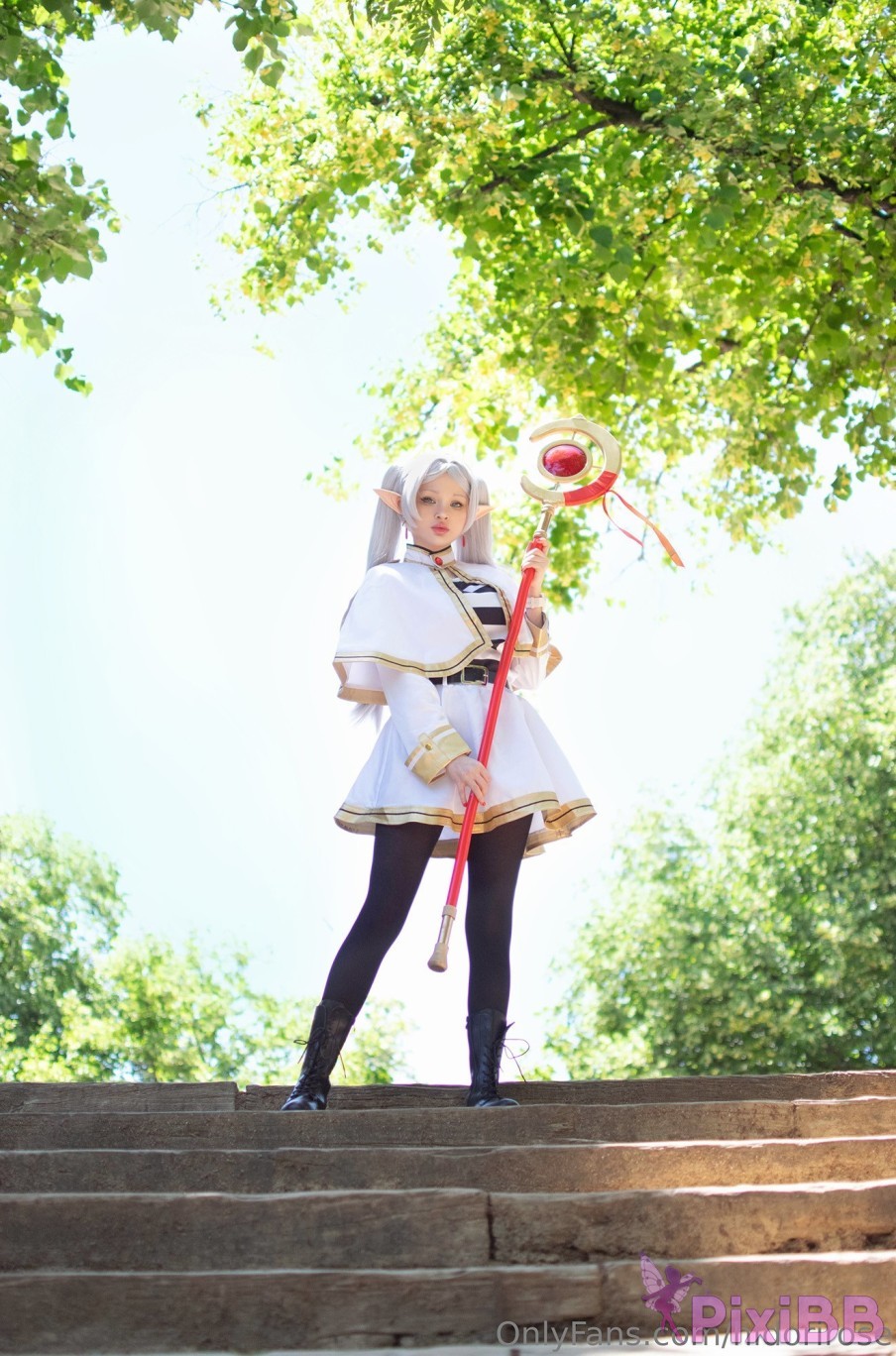 Hidori Rose Frieren Sousou no Frieren Sexy Cosplay PixiBB.COM 036