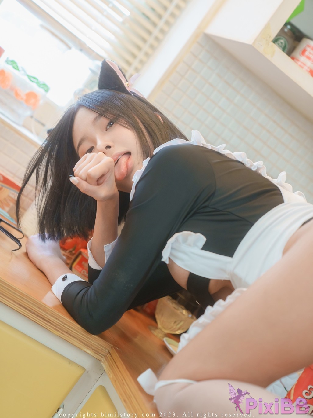 Bimilstory Mina Vol.25 Black Cat Mina PixiBB.COM 038