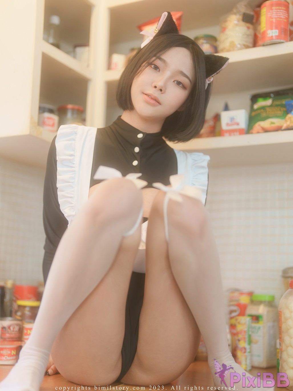 Bimilstory Mina Vol.25 Black Cat Mina PixiBB.COM 049