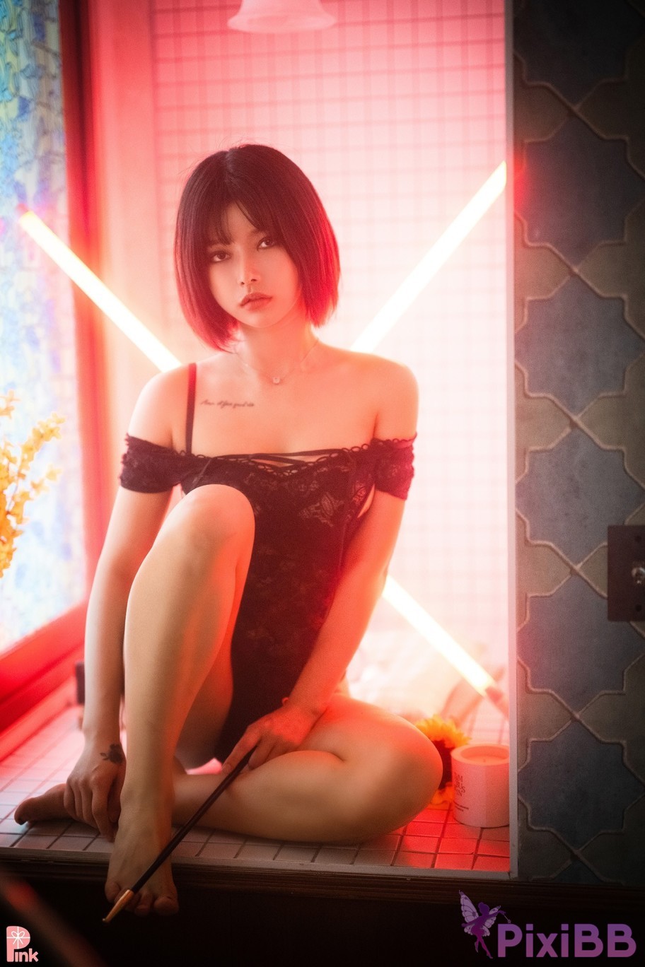 PINK U.Hwa Mood Black PixiBB.COM 036