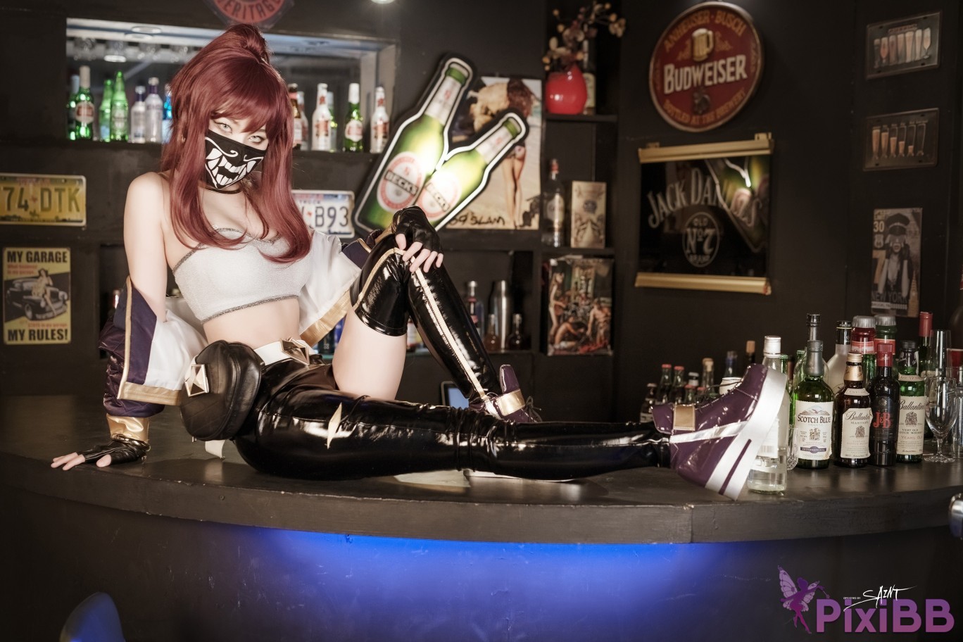 SAINT Photolife Yuna Yunas Cos Vol.04 KDA Akali and Nier Automata 2B PixiBB.COM 005