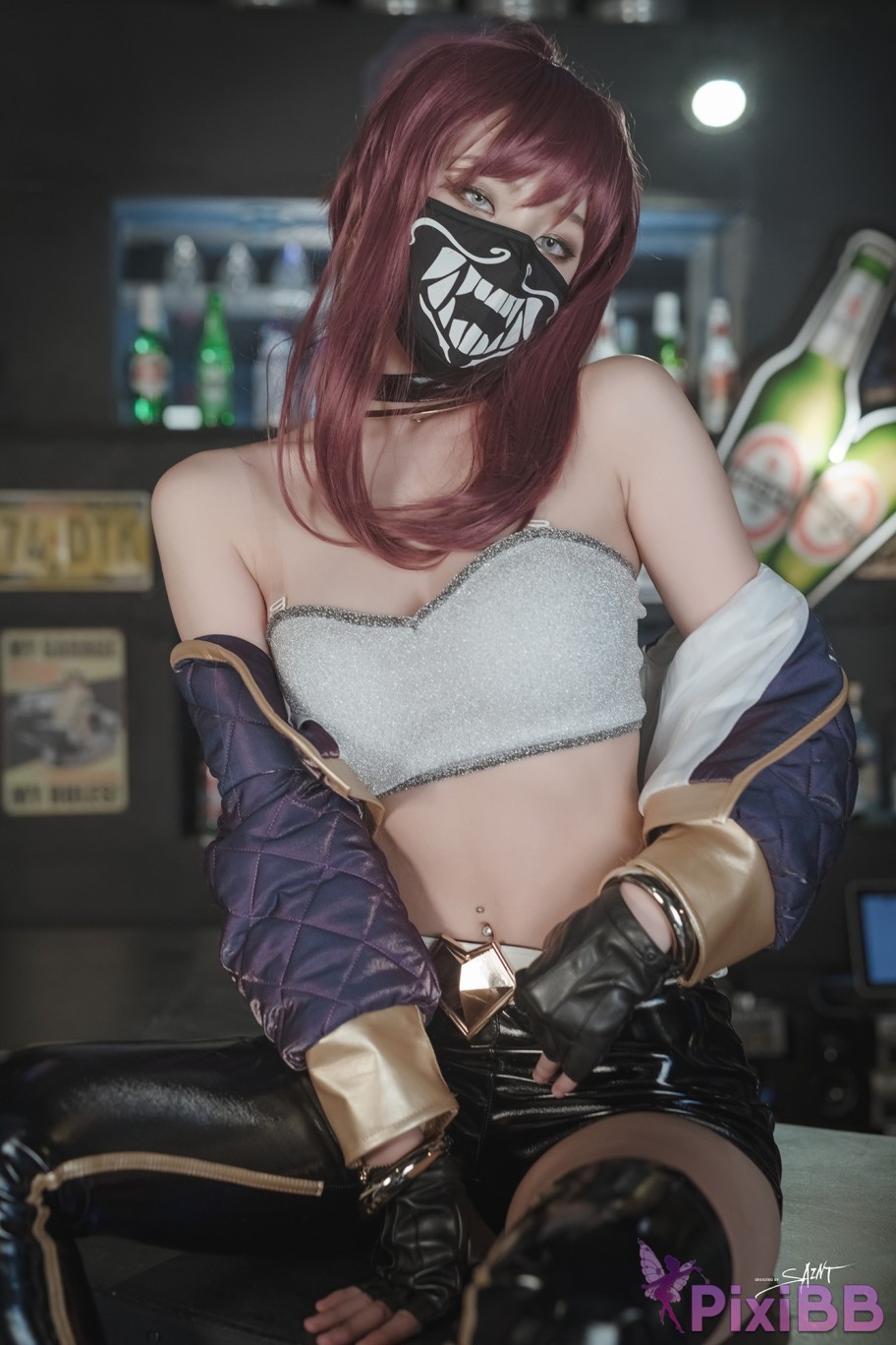 SAINT Photolife Yuna Yunas Cos Vol.04 KDA Akali and Nier Automata 2B PixiBB.COM 006