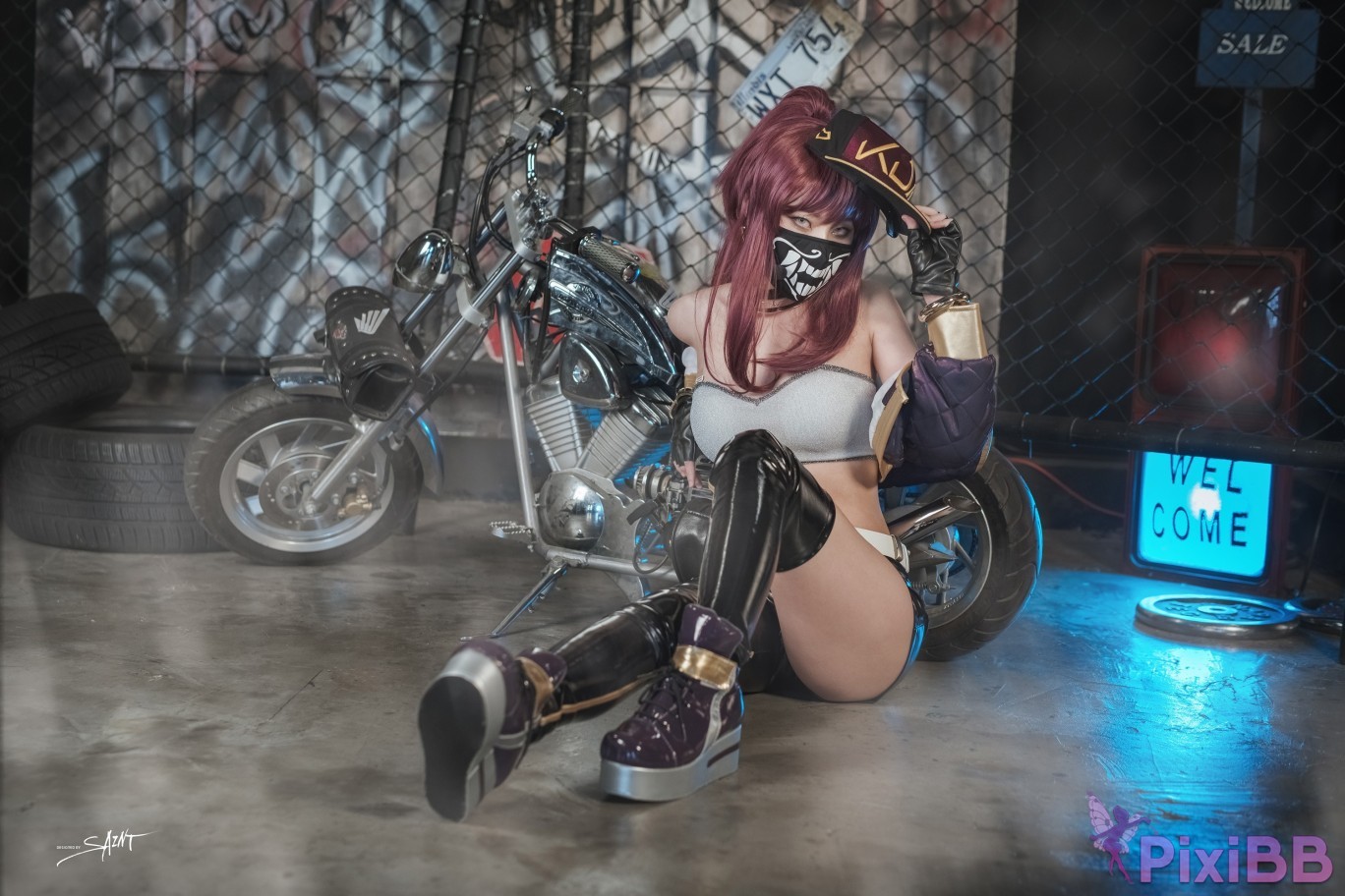 SAINT Photolife Yuna Yunas Cos Vol.04 KDA Akali and Nier Automata 2B PixiBB.COM 008