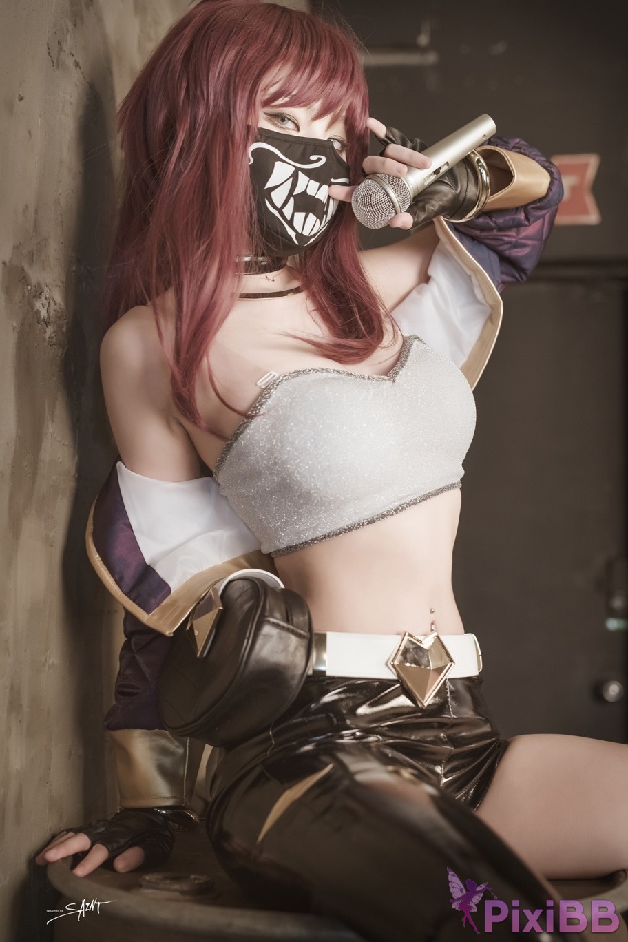 SAINT Photolife Yuna Yunas Cos Vol.04 KDA Akali and Nier Automata 2B PixiBB.COM 017