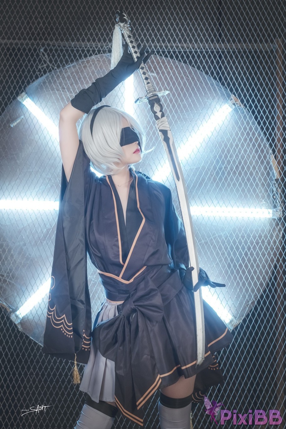 SAINT Photolife Yuna Yunas Cos Vol.04 KDA Akali and Nier Automata 2B PixiBB.COM 034
