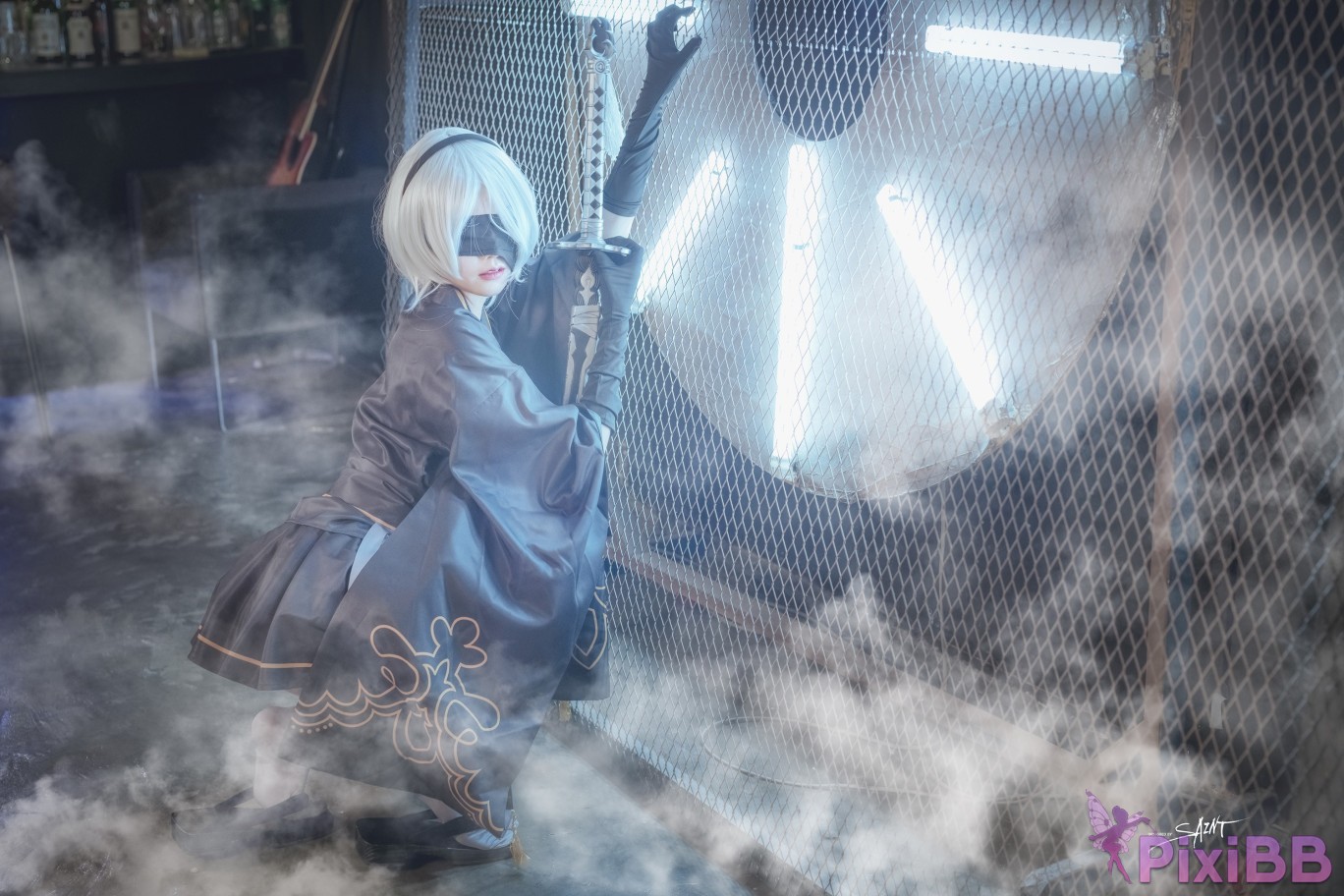 SAINT Photolife Yuna Yunas Cos Vol.04 KDA Akali and Nier Automata 2B PixiBB.COM 035
