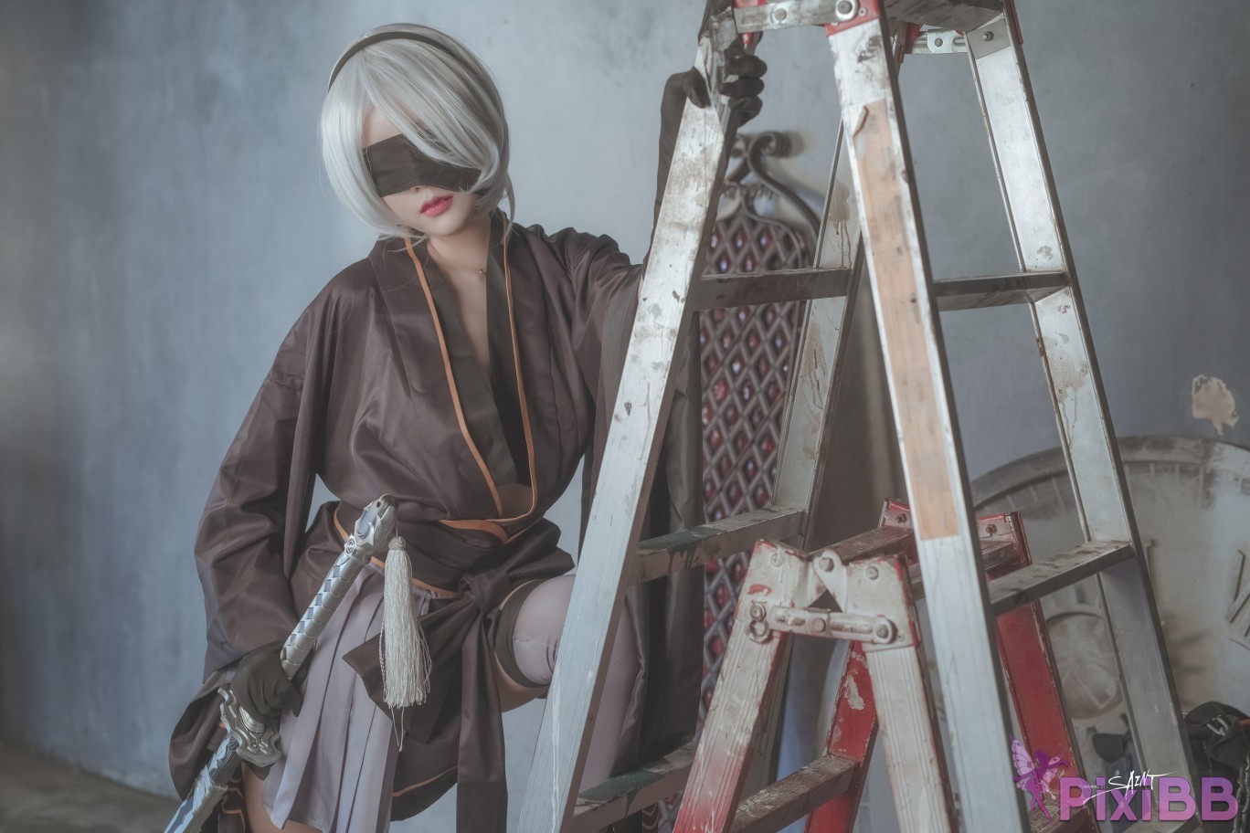 SAINT Photolife Yuna Yunas Cos Vol.04 KDA Akali and Nier Automata 2B PixiBB.COM 038