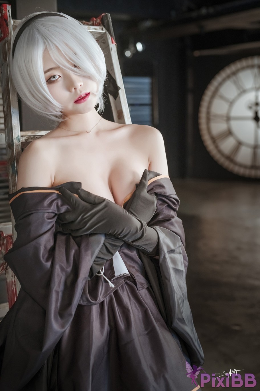 SAINT Photolife Yuna Yunas Cos Vol.04 KDA Akali and Nier Automata 2B PixiBB.COM 043