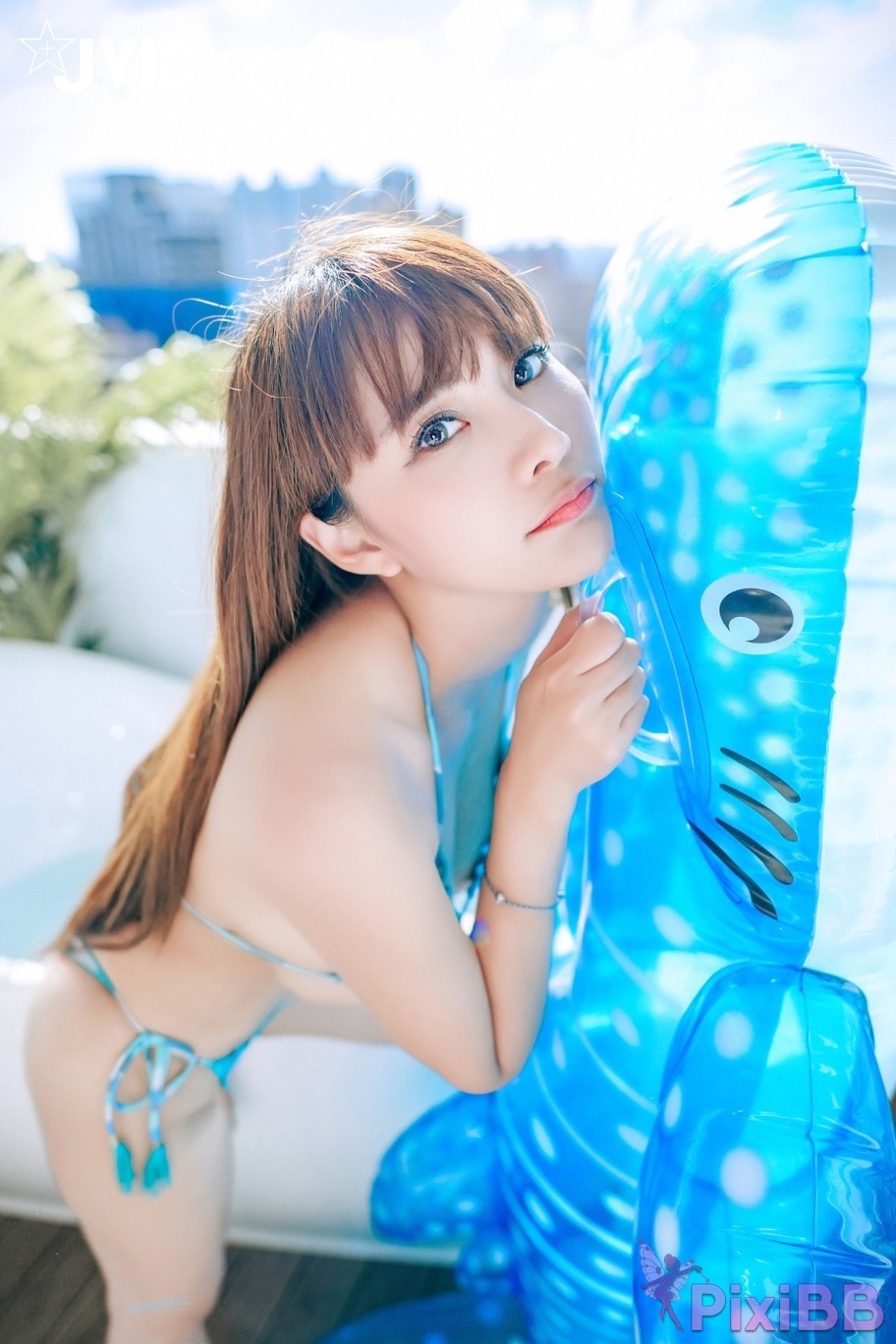 JVID Lele Balcony City Bikini PixiBB.COM 047