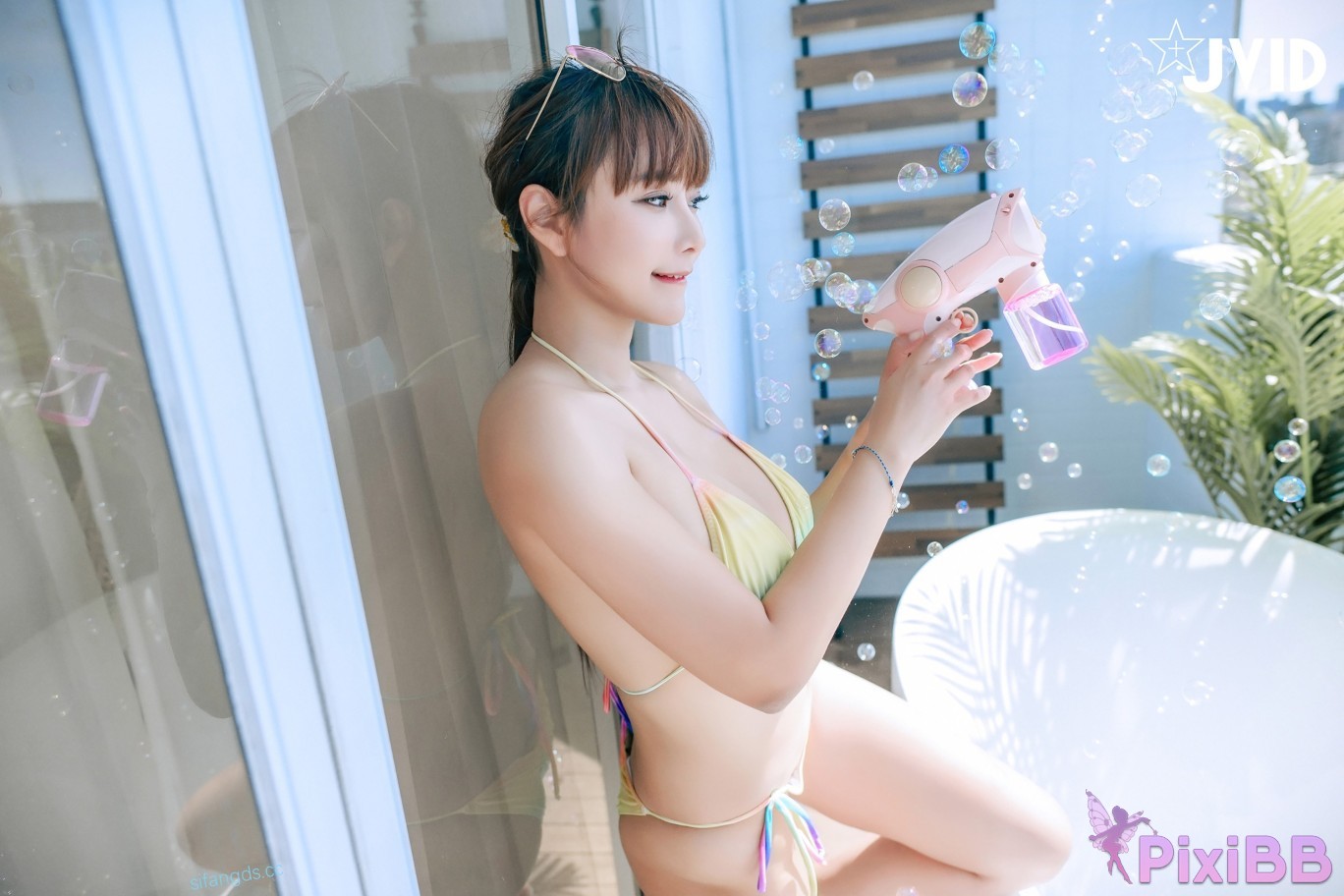 JVID Lele Balcony City Bikini PixiBB.COM 224