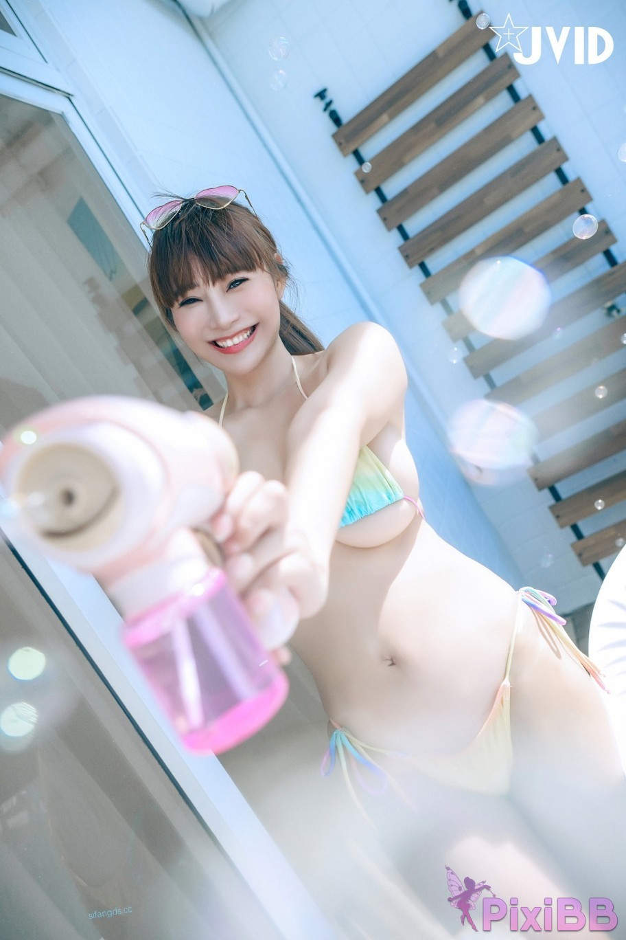 JVID Lele Balcony City Bikini PixiBB.COM 225