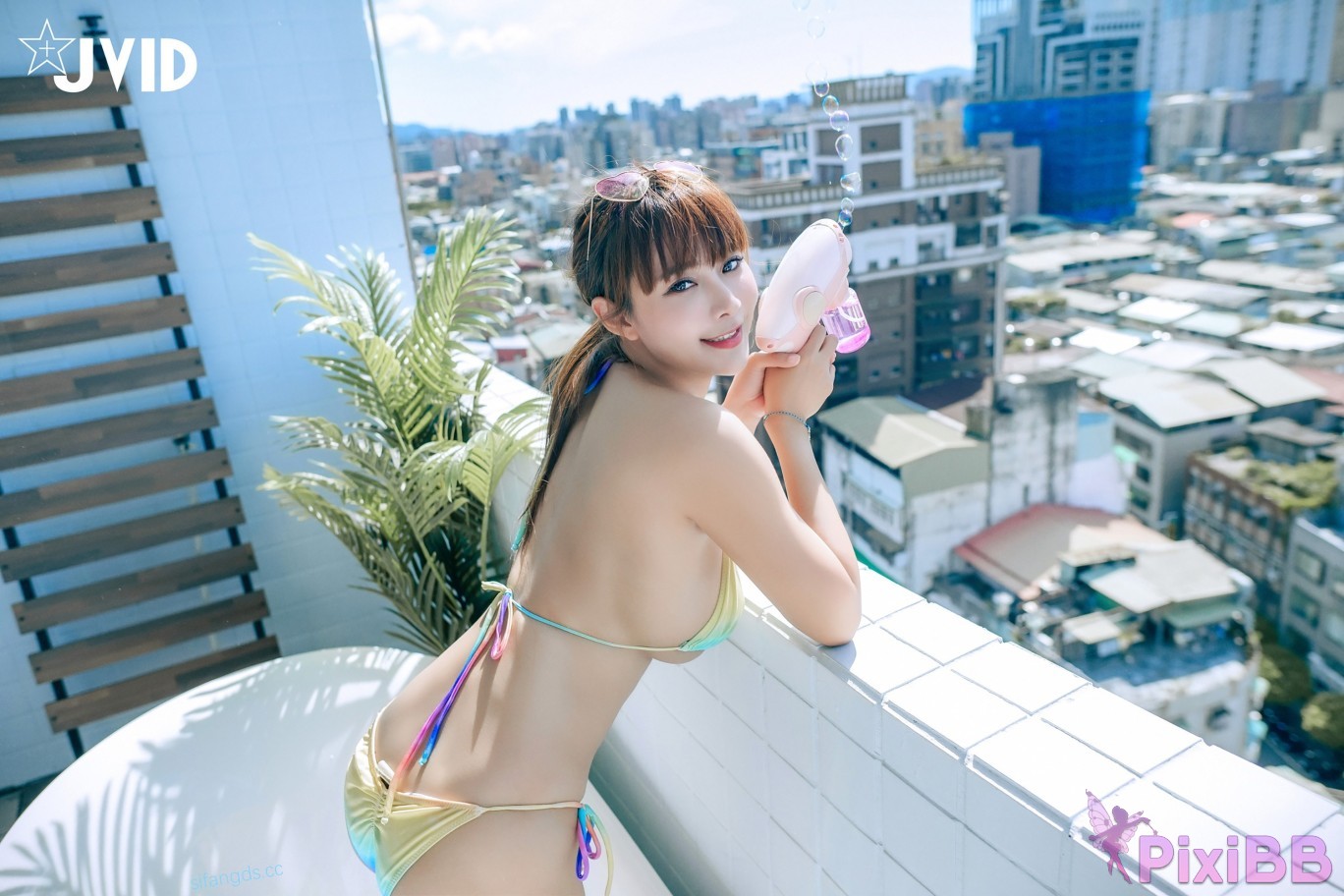 JVID Lele Balcony City Bikini PixiBB.COM 227