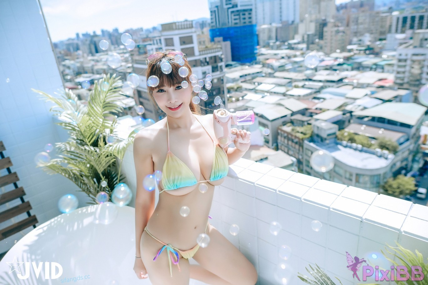 JVID Lele Balcony City Bikini PixiBB.COM 229