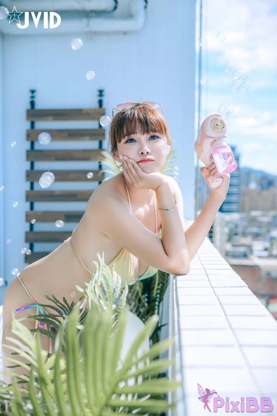 JVID Lele Balcony City Bikini PixiBB.COM 234